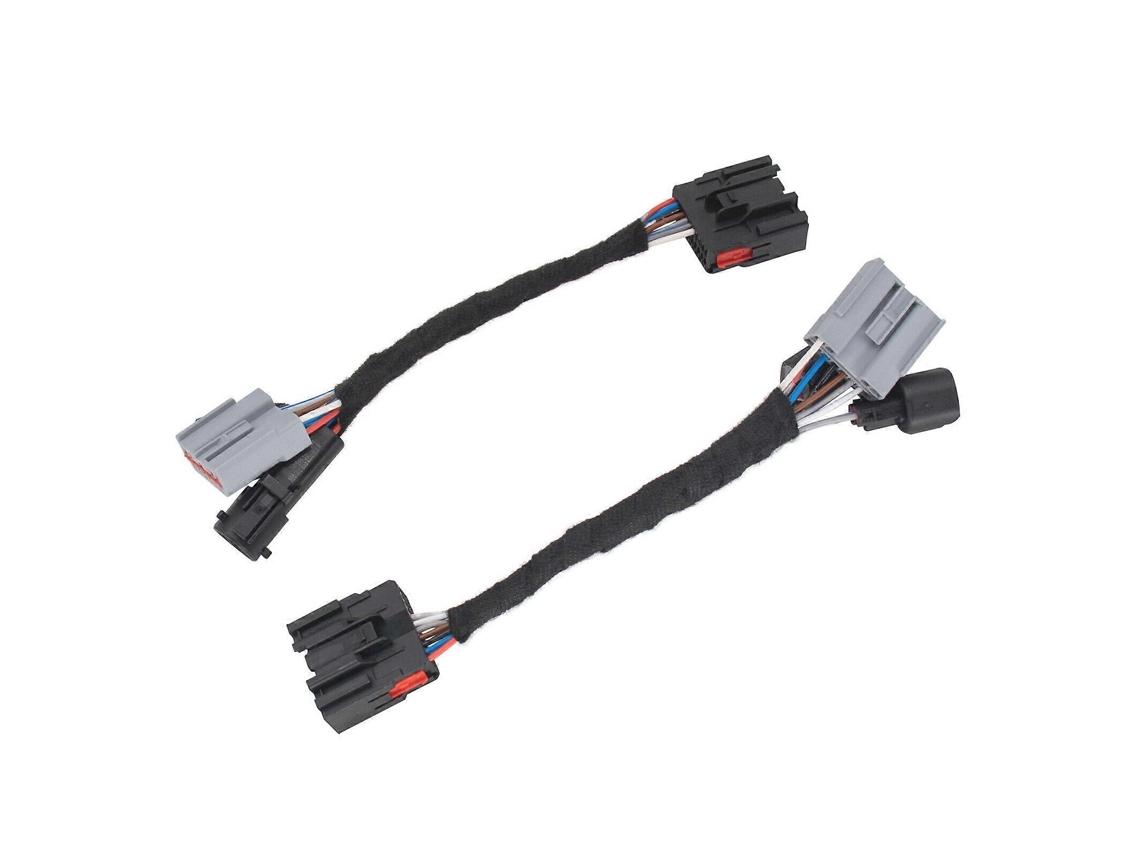 Conjunto De 2 Adaptadores De Chicote Elétrico Para Espelho Retrovisor De Reboque Para Ford F250 F550 Super Duty 99 07 Hengjian