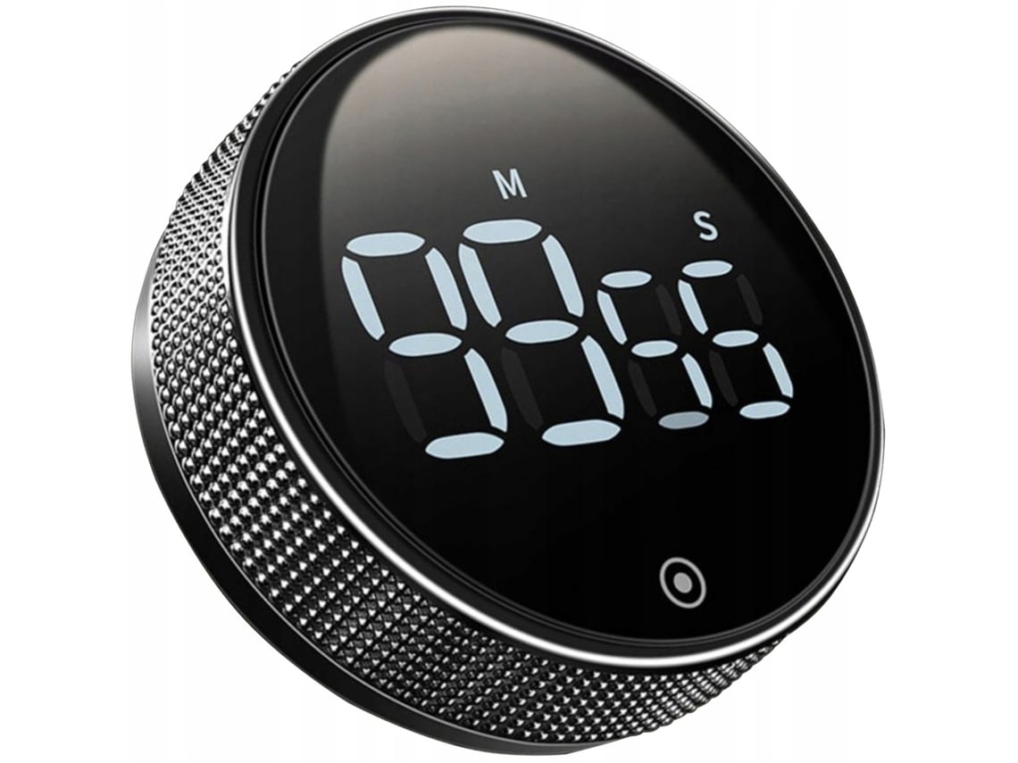 Temporizador Digital com Luz Led para Cozinha, Funções de Contagem e Alarme, Compacto STELASPLEN