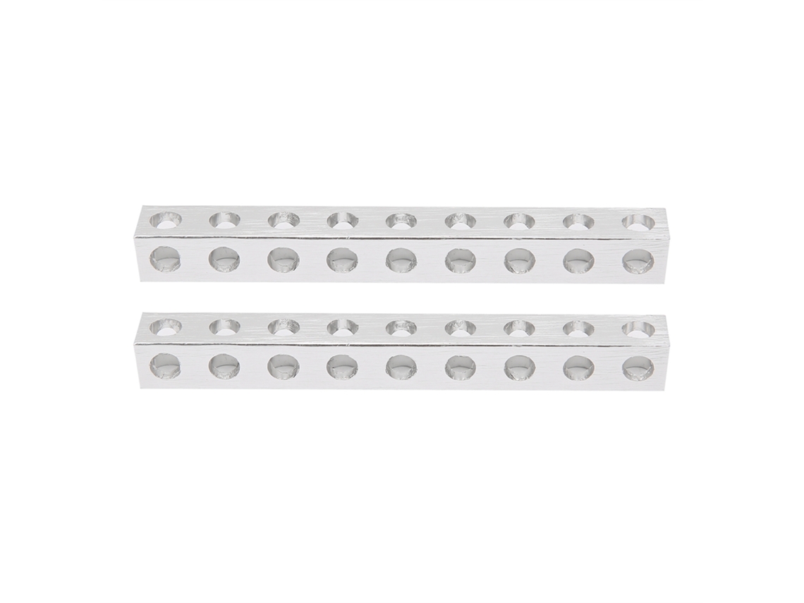2 Peças Peça De Viga Quadrada Para Estrutura Robótica 9 Furos 8x8x72mm 3106-0009-0072 Acessório