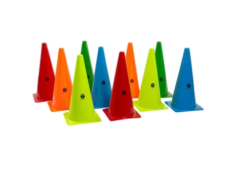 Embalagem de 10 Cones de Treino TANGA SPORTS Marker Maxi