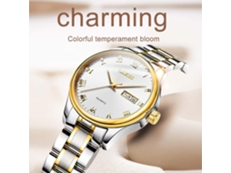 Lurelia Relógio Feminino, Movimento De Quartzo, Analógico, Data/calendário, Luminoso, 29 Mm, 14 Mm, Aço Inoxidável, Resistente À Água 30m, Dourado