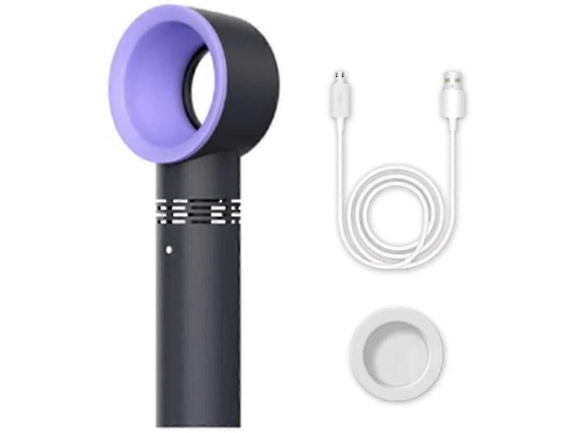 Ventilador Portátil Recarregável Via Usb Sem Hélices, Mini De Mão Hélices Com 3 Níveis Velocidade.