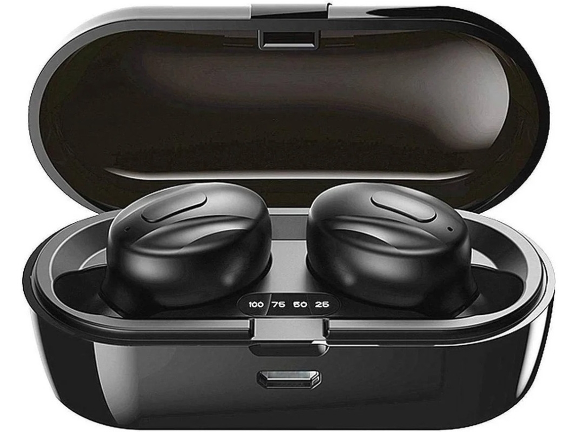 Auriculares In Ear Yizhood True Wireless Bluetooth Com Cancelamento De Ruído Preto