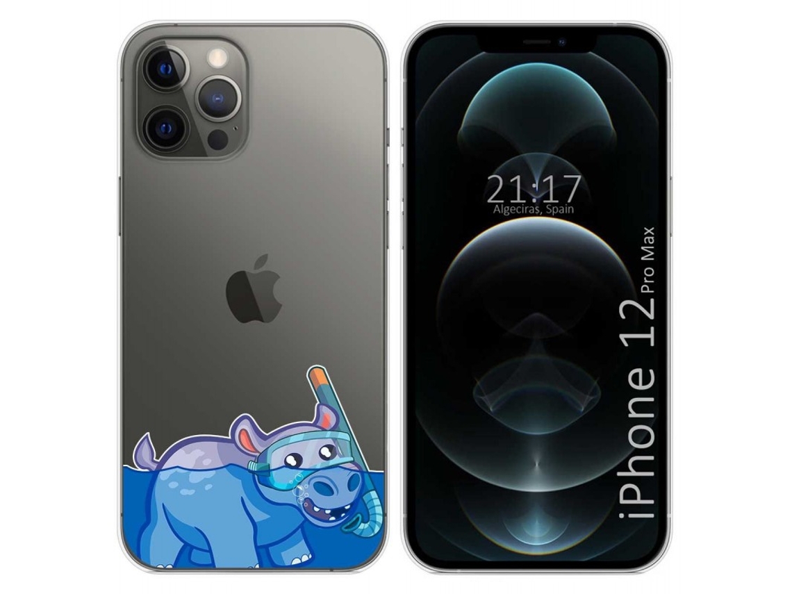 Capa iPhone 12 Pro Max (6.7) TUMUNDOSMARTPHONE Desenhos Transparente Multicor