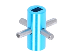 Bloqueador Diferencial De Alumínio Para Carro Rc Tamiya 1/10 Tt02 Eixo Fixo Peça De Melhoria Azul