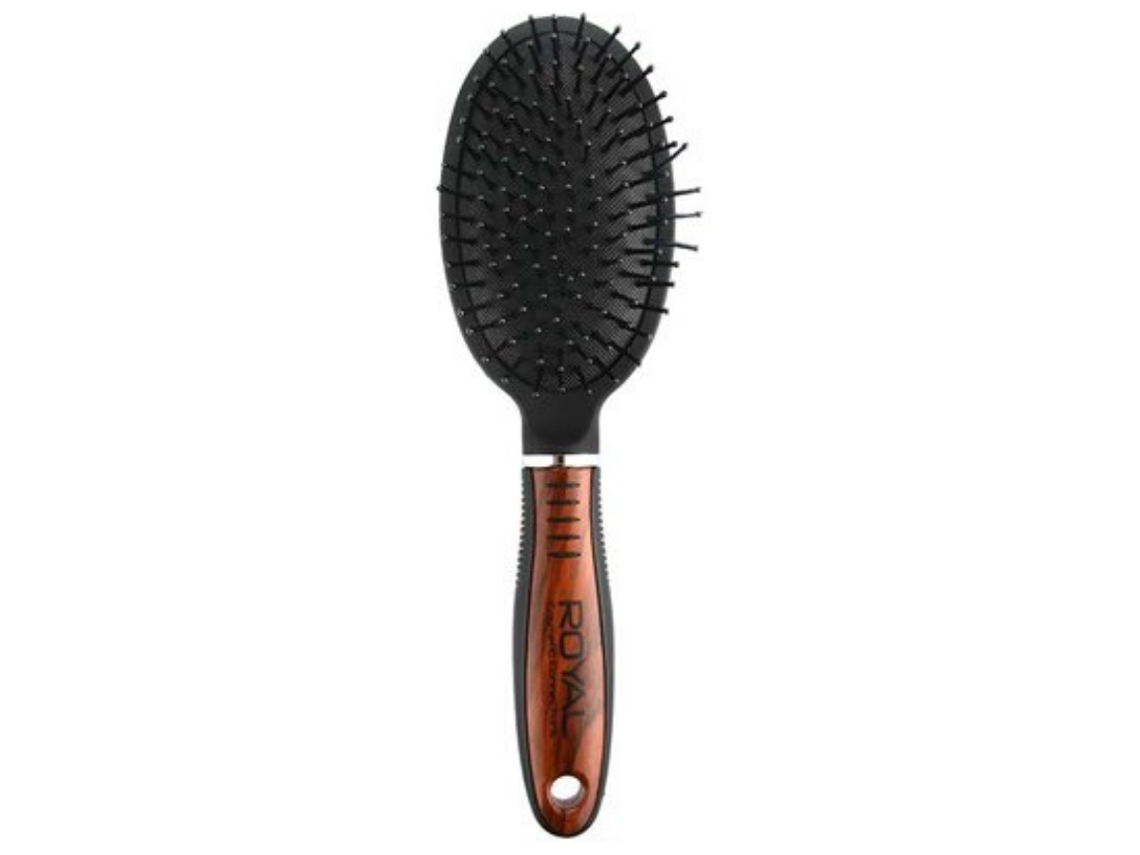 ROYAL Wood Effect Cushion Hair Brush