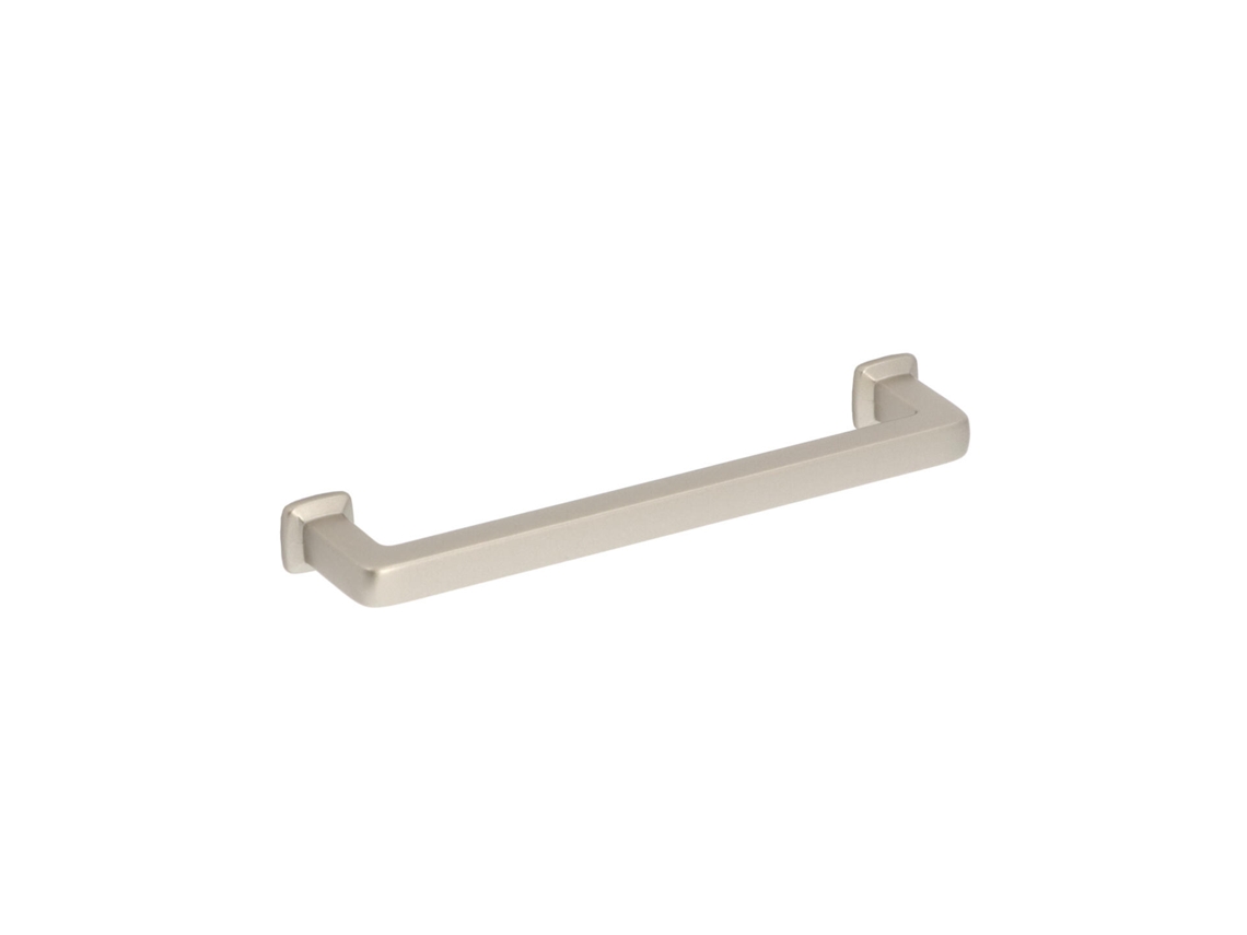 Puxador para Mobiliário Zamac Distância Central 128mm Alucover Platina Conjunto de 25 HARDWAREXCHANGE