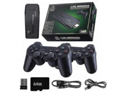 Console De Jogos Sem Fio Hdmi 4k Para Tv, Mais De 20.000 Jogos Integrados 2 Controles Sem Fio Para Jogos Ly Ebike