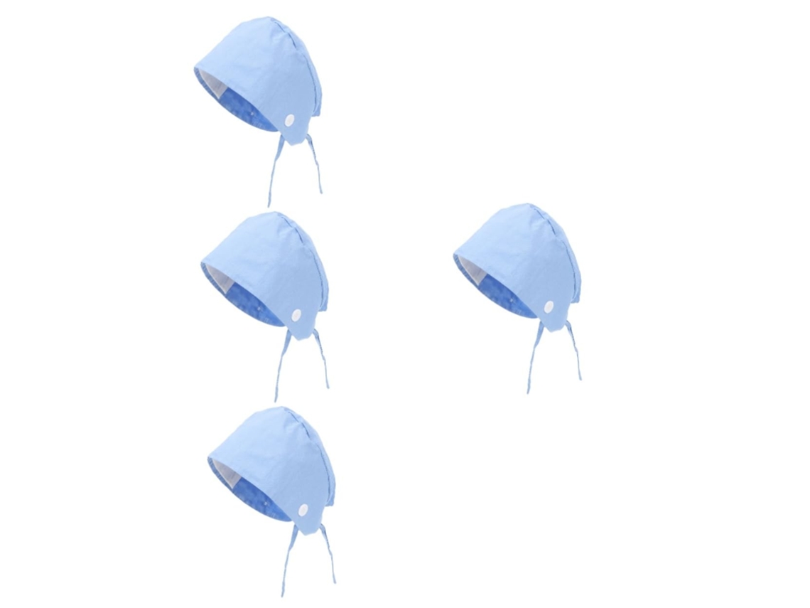 Gorro De Trabalho Ajustável De 4 Peças Com Faixa Absorvente, Gorro Unissex Para Homens E Mulheres.