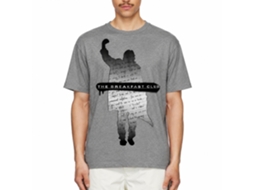Rockinstone Breakfast Club Movie Silhouette Note Heather Graphite Adult T-shirt Size:m