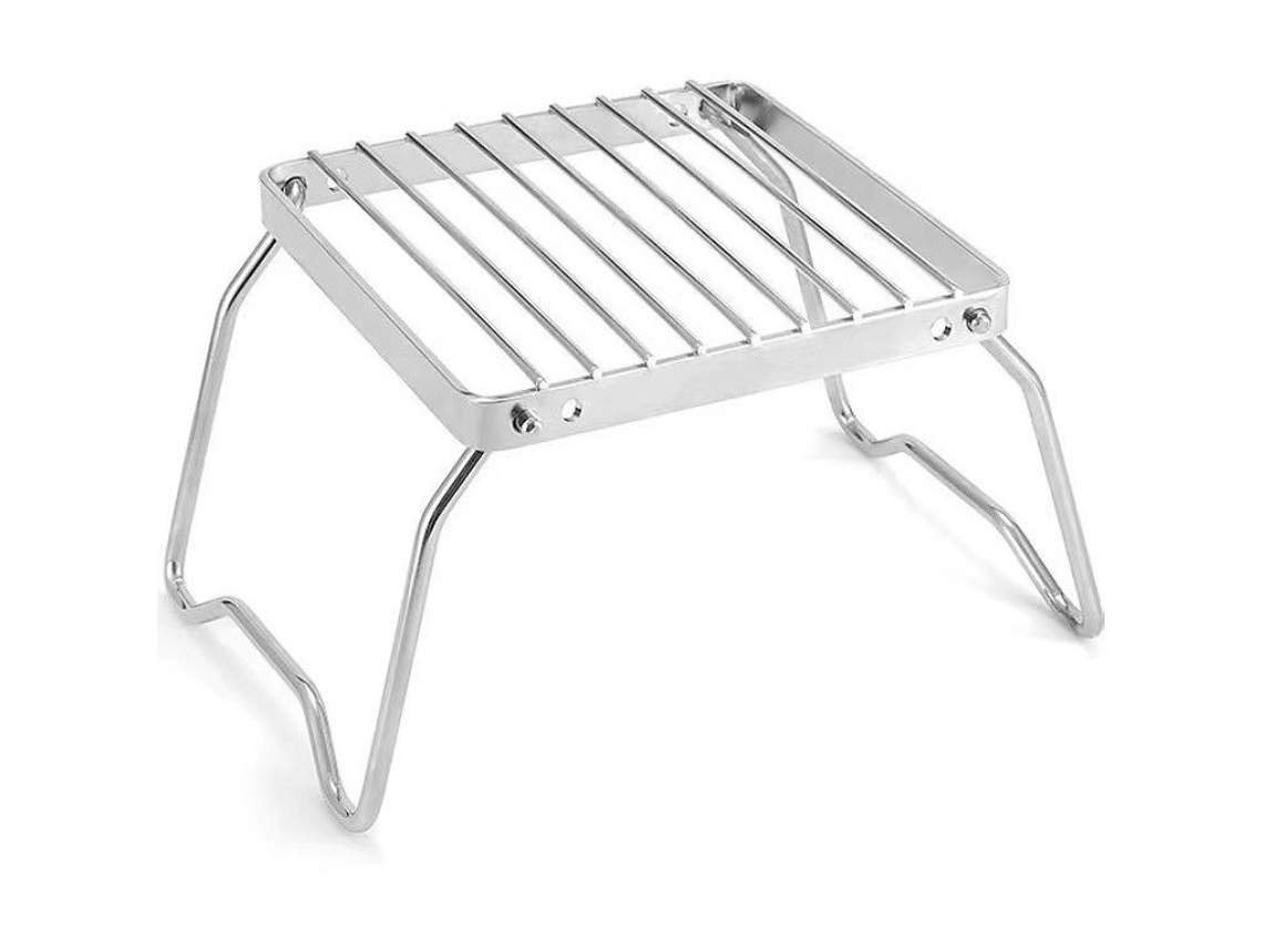 Suporte Para Fogão Ao Ar Livre, Altura Ajustável, Suporte Para Pratos De Aço Inoxidável