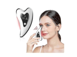 Aparelho Facial Elétrico Gua Sha para Antienvelhecimento, Redução de Rugas, Alívio do Inchaço e Liberação da Tensão Papada_vv1 GOKOCO