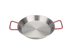 2026 sartén Paella de Acero Inoxidable Antiadherente 24cm para Cocina Casera Fondo Plano Durable