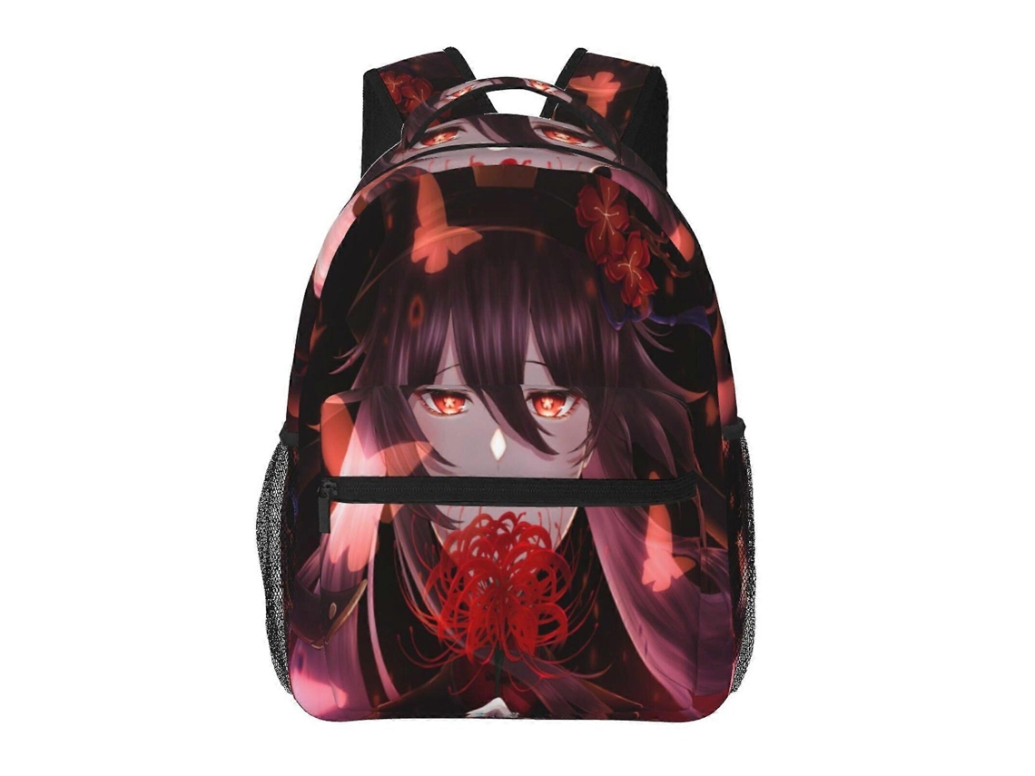 Mochila Genshin Impact J41 Para Estudantes, Resistente E Leve, Impermeável E Com Alça De Ombro Respirável.