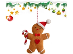 Enfeite De Natal Homem De Gengibre Decoração Festiva Reutilizável |