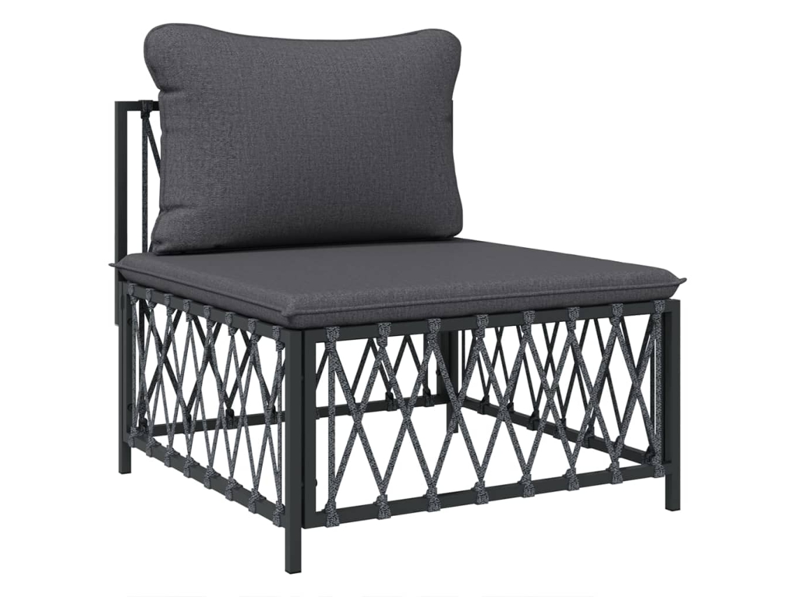 Garden Middle Sofa, Garden Middle Sofas Vidaxl Antracite Tecido (n/a)