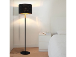 Candeeiro De Pé Moderno Para Sala Nttlife E27 40w Preto 144cm Nettlife