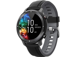Smartwatch Fitness Tracker com frequência cardíaca Touch Fabric 1.32 HD IP68 Sound Monitor Pedômetro para mulheres e homens Branco Bestvite