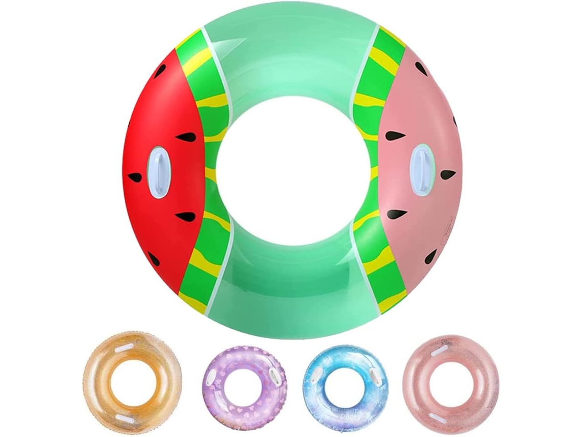 Boia Inflável para Piscina em Formato de Melancia, para Natação de Verão, Praia e Festas na Piscina AQUAFORGE