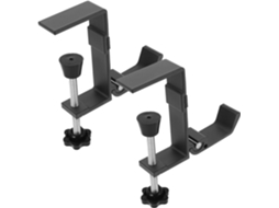 Conjunto Lurrose Com 2 Ganchos Ajustáveis De Metal Para Fones Ouvido, Na Cor Cinza, Dobráveis E Resistentes, Ideais Para