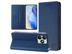 Capa De Couro Para Celular Rc01 Com Dupla Dobra Magnética E Rfid