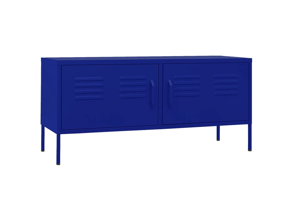 Aço TV Móvel 105x35x50 Cm Azul Marinho MAISON EXCLUSIVE