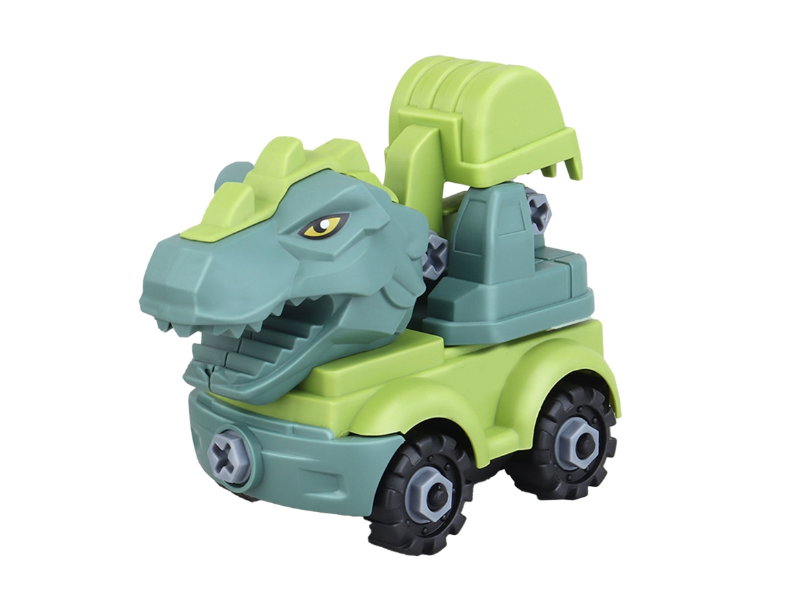 Brinquedo De Montagem Diy Veículos De Construção Com Tema Dinossauro Para Crianças Engenharia Caminhões