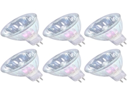 Lurelia Lâmpada Halógena Mr16 Gu5.3 50w 12v 3000k, Branca Quente, Regulável, Sem Cintilação, Para Casa