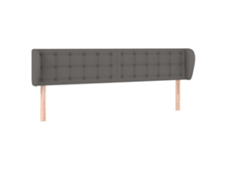Headboard, Headboards Vidaxl Cinzeto Couro Artificial (203 X 23 X 78/88 Cm)