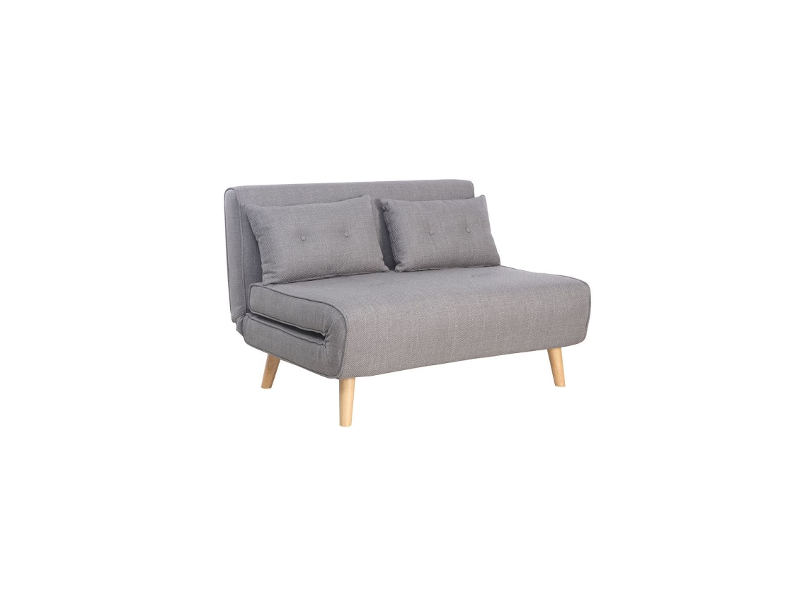 Sofá-cama Naya Tecido - Bege Escuro