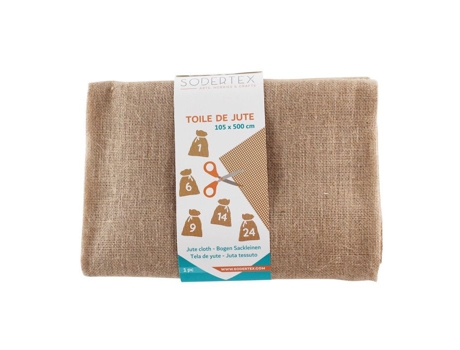 Teia De Juta Natural 105 Cm X 500 Cm Sodertex