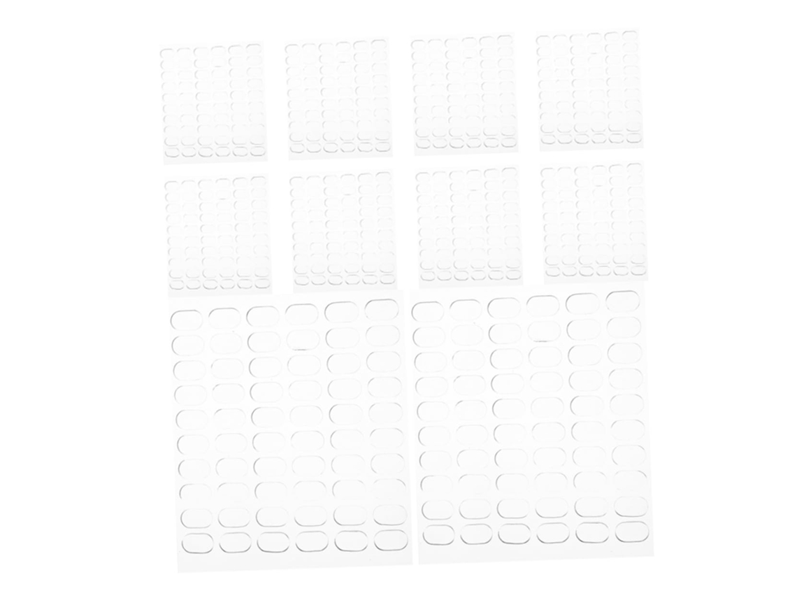 Conjunto De 600 Adesivos Transparentes Dupla Face Uso Doméstico