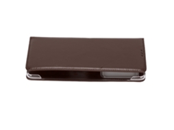 Aetheria capa de Couro Flip Protetora Resistente a Arranhões para Huawei Mate X2 Marrom Escuro
