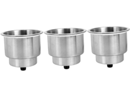 Conjunto De 3 Peças De Porta-copos Em Aço Inoxidável, Estável Para Barcos, Caiaques E Autocaravanas, Com Compartimentos Para Bebidas E Armazenamento.