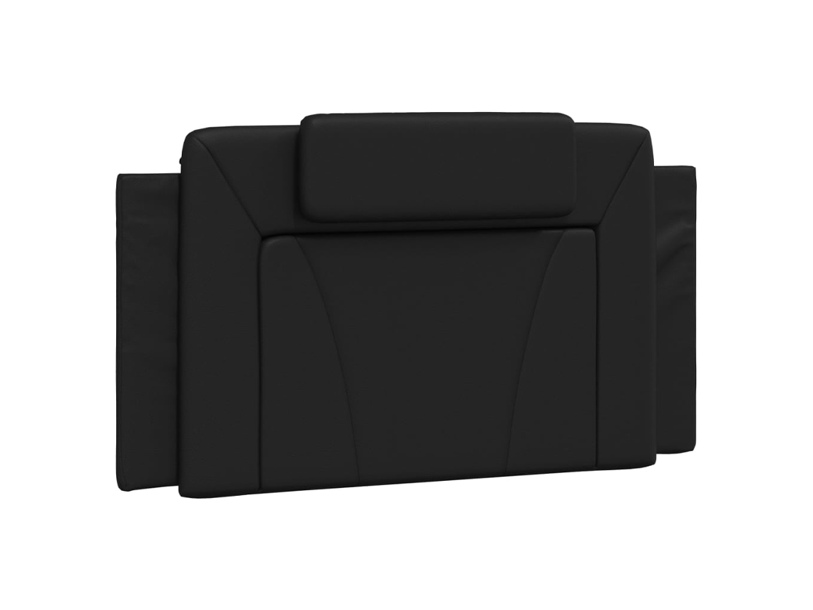 Almofada de Cabeça Artificial Couro Viana MAISON EXCLUSIVE Preta 100 cm