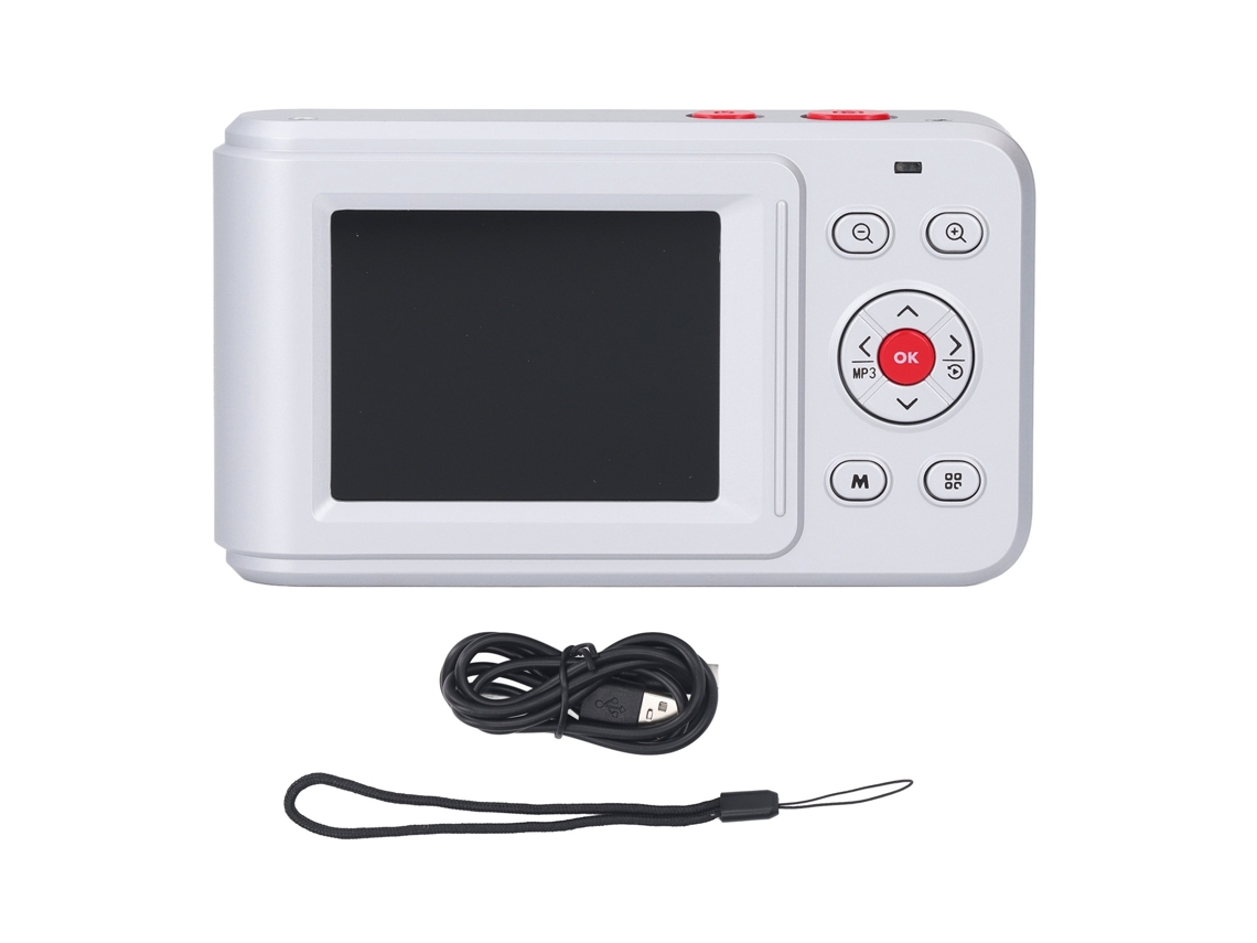 Digital Camera 72mp 2.5k Video Output Dual Screen Compact Camera 16x Zoom Autofocus Selfie Camera For Travel Gatherings Graduations Silver LAXISCREED