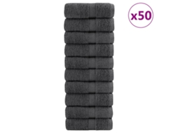 Vidaxl Toalhas De Bidé Premium Solund 50pcs 30x50cm 600 Gsm Antracite