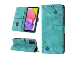 Capa De Celular Em Couro Texturizado Com Toque De Pele Para Samsung Galaxy A03s 165,8 Mm (padrão Americano).