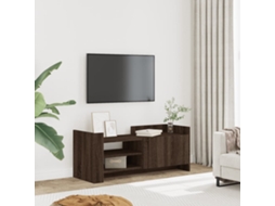 Vidaxl Móvel Tv 100x35x40 Cm Madeira Processada Cor Carvalho Castanho