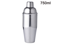 Coqueteleira Barshaker Mixer Conjunto de Bartender de Aço Inoxidável Acessórios para Famílias Bares Festa de Natal 750Ml