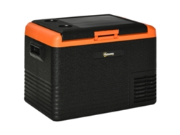 Geleira Portátil Pp E Pe Cor Preto E Laranja 58,7x36,5x43,8 Cm Outsunny