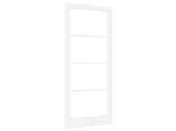 Conjunto 1 Porta Interna Vidaxl Branco Madeira De Pinho Maciça (93 X 211 Cm)