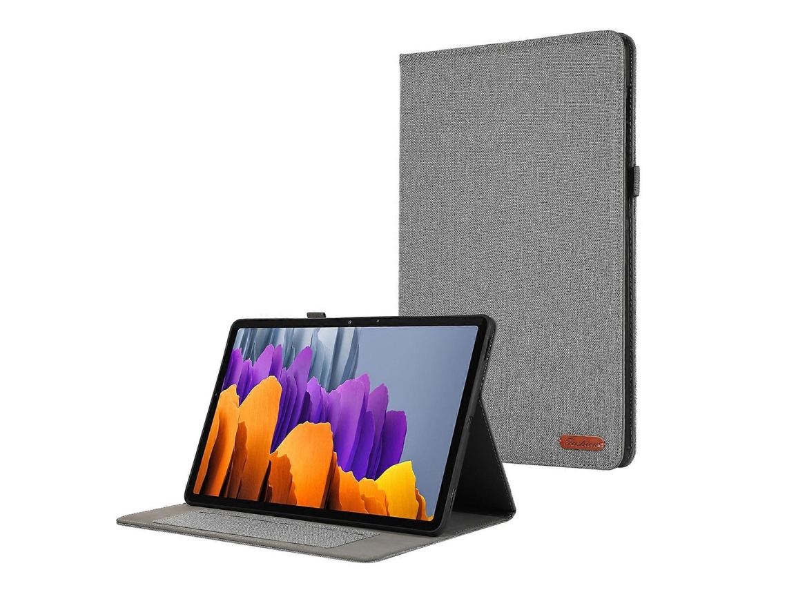 Capa de couro com textura de tecido horizontal Webake para tablet
