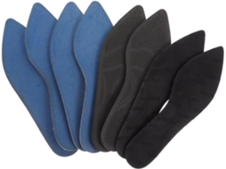 Palmilhas Femininas Com Absorção De Impacto, 4 Pares, Algodão E Espuma