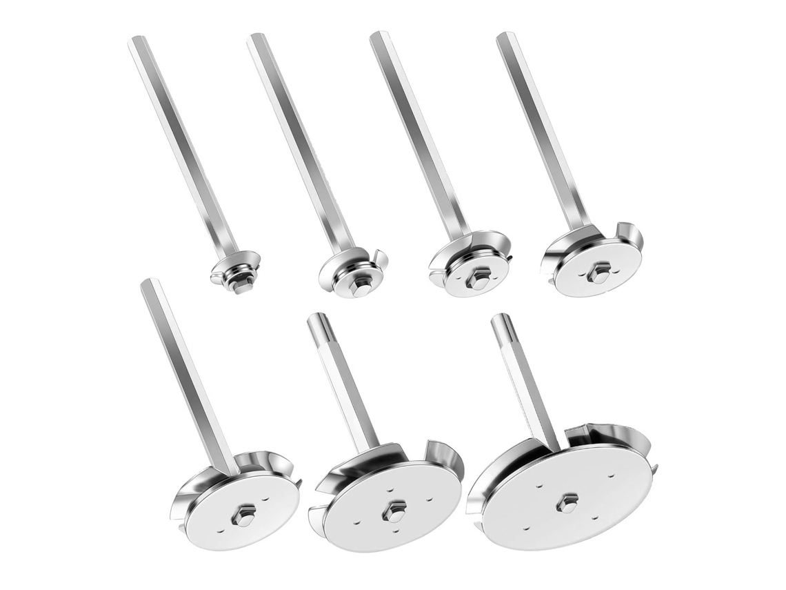 Conjunto de 7 Salvavidas de Soquete em PVC e Aço Inoxidável 1/2 a 4 Polegadas para Broca 1/2in S/MARCA