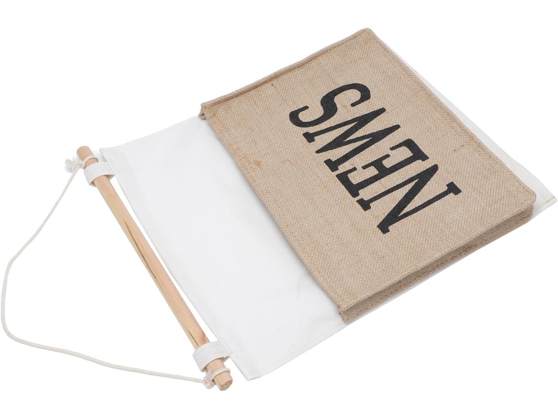 Bolsa Organizadora Parede Amarela Ideal Revistas Jornais Perfeita Quarto Estar Escritório 1 Unidade Juta Sala GOKOCO