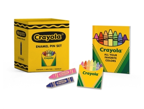 Livro crayola enamel pin set de llc, crayola, (inglês)
