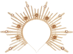Tiara de coroa com halo para festa SFUSHOS