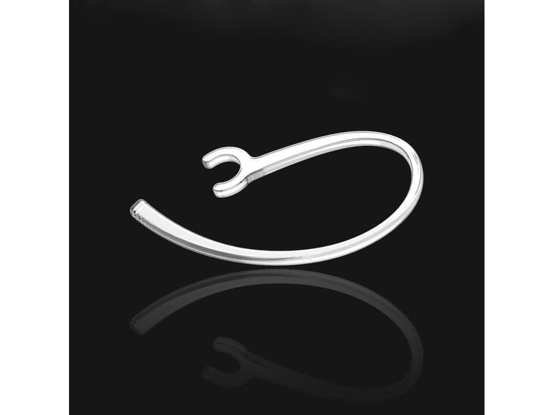 Lote De 5 Crochês Principais Livres Plástico Preto Com Trou 6 Mm Para Fones Ouvido Bluetooth, Plástico,