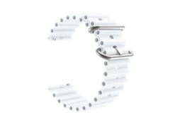 Bracelete Pulseira Round Branco para Garmin Forerunner 55